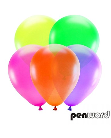BALONY NEONOWE 10" 100 SZT WOREK