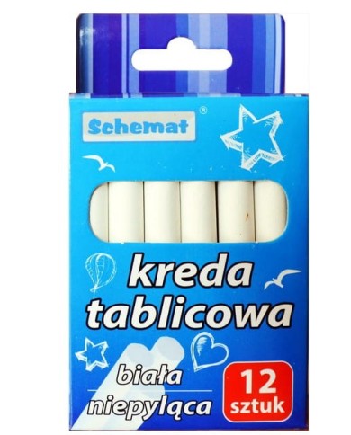 KREDA TABLICOWA BIAŁA SCHEMAT