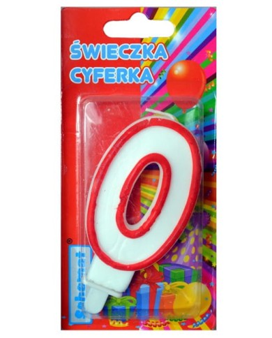 ŚWIECZKA CYFERKA 0 SCHEMAT