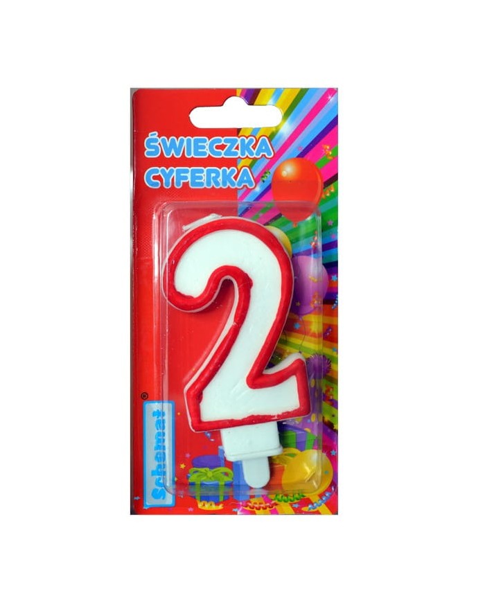 ŚWIECZKA CYFERKA 2 SCHEMAT