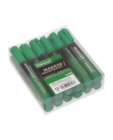 MARKER NIEZMYWALNY ŚCIĘTY ZIELONY