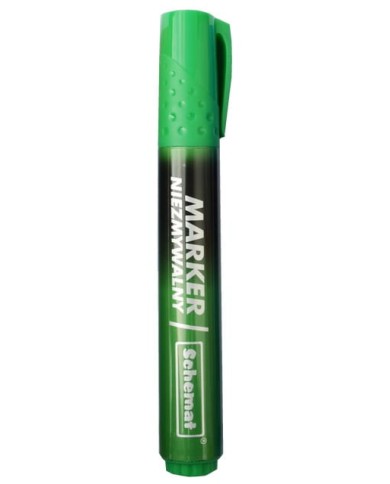 MARKER NIEZMYWALNY ŚCIĘTY ZIELONY