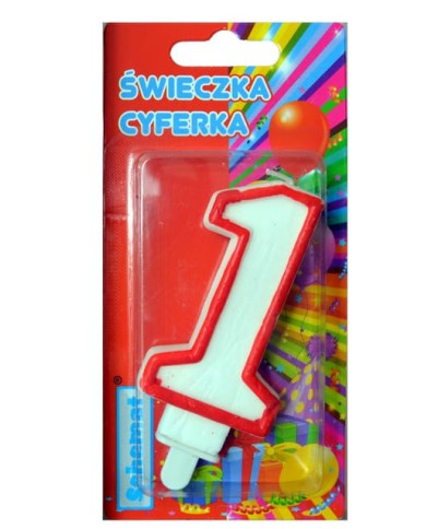 ŚWIECZKA CYFERKA 1 SCHEMAT