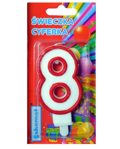 ŚWIECZKA CYFERKA 8 SCHEMAT