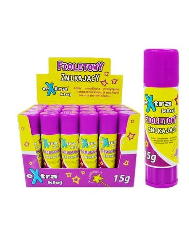KLEJ EXTRA GEL 15 G FIOLETOWY ZNIKAJĄCY