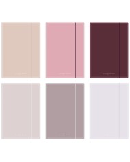 TECZKA Z GUMKĄ A4 NUDE