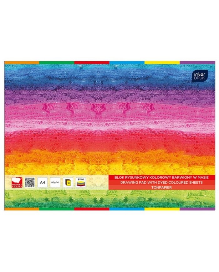 BLOK RYSUNKOWY A-4 KOLOROWY BARWIONY 10K