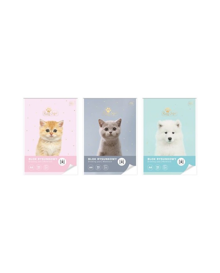 BLOK RYSUNKOWY A-4 50 UV PUPPY SIGN