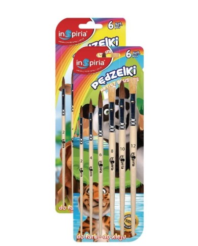 PĘDZELKI 6-SZT INSPIRIA
