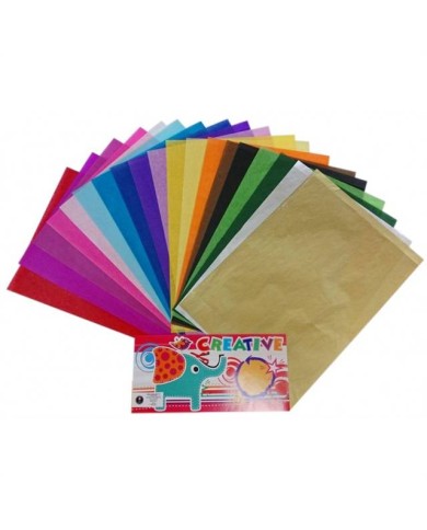 PAPIER DEKORACYJNY NEON 10SZT WOREK