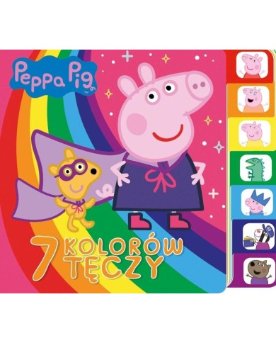 KSIĄŻECZKA PEPPA 7 KOLORÓW TĘCZY