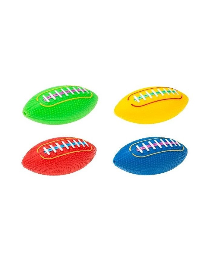 PIŁKA DLA PSA RUGBY PISZCZĄCA 21 CM