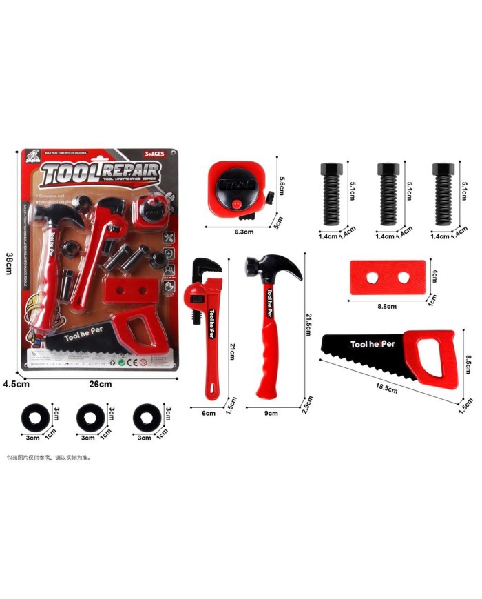 NARZEDZIA TOOL REPAIR CZERWONE BLISTER