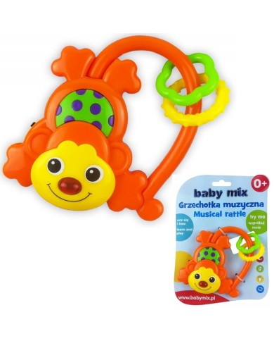 GRZECHOTKA MAŁPKA BABY MIX MUZYCZNA BL.