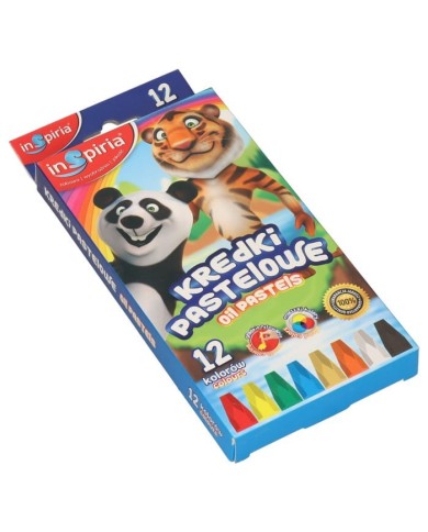 KREDKI PASTELE 12 KOL INSPIRIA