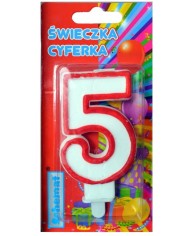 ŚWIECZKA CYFERKA 5 SCHEMAT