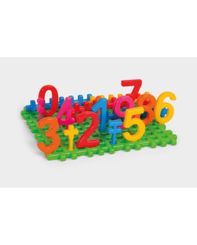 KLOCKI MARIO INEX WAFFLE CYFERKI MINI
