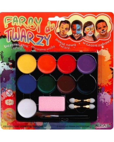 FARBKI DO TWARZY 9 KOL. BLISTER ALIGA
