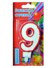 ŚWIECZKA CYFERKA 9 SCHEMAT