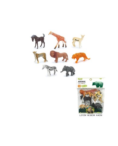 ZWIERZĘTA DZIKIE 8 SZT ANIMAL WOREK