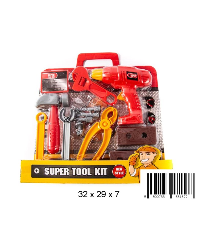 NARZĘDZIA SUPER TOOL KIT BL. Z RĄCZKĄ