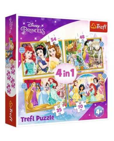 PUZZLE TREFL 4W1 KSIĘŻNICZKI