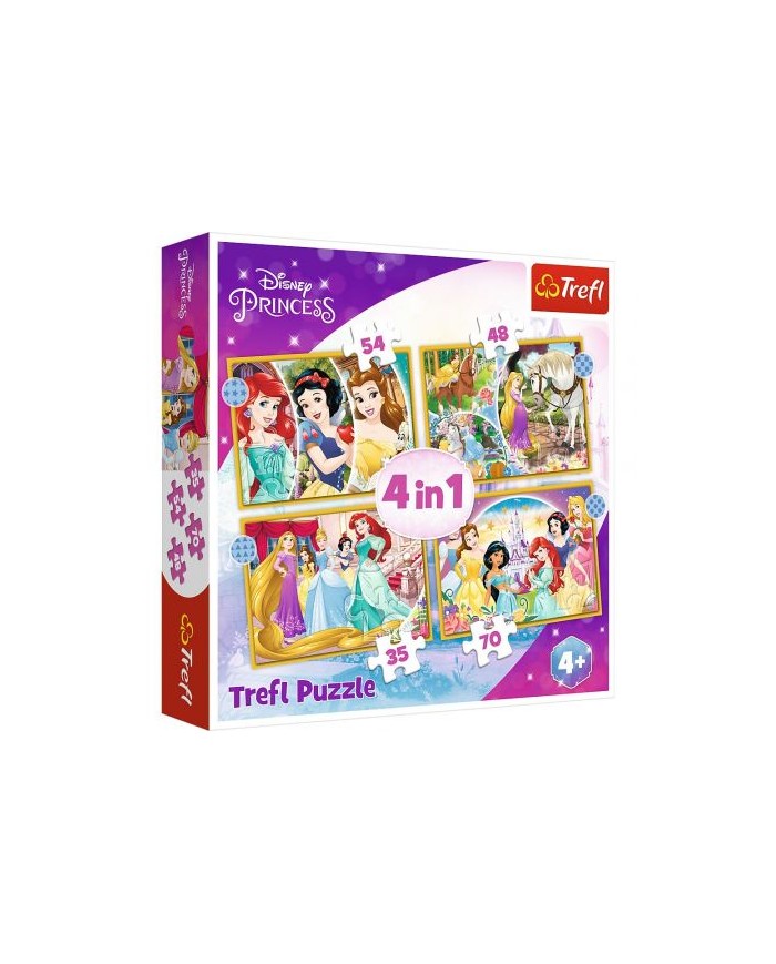 PUZZLE TREFL 4W1 KSIĘŻNICZKI