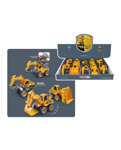 AUTO BUDOWLANE TRUCK 11 CM NAPĘD DISPLEY
