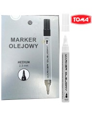 MARKER NIEZMYWALNY ŚCIĘTY NIEBIESKI