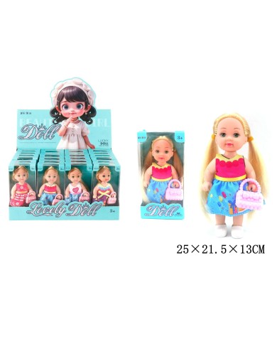 LALECZKA DOLL 12 CM PUDEŁECZKO DISPLEY