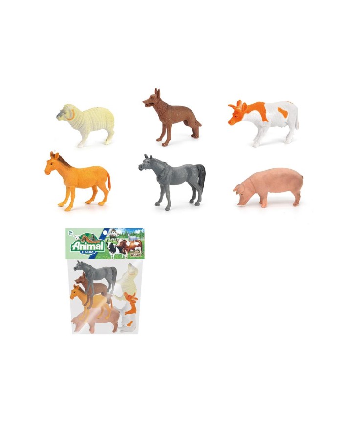 ZWIERZĘTA DOMOWE 6 SZT ANIMAL WOREK