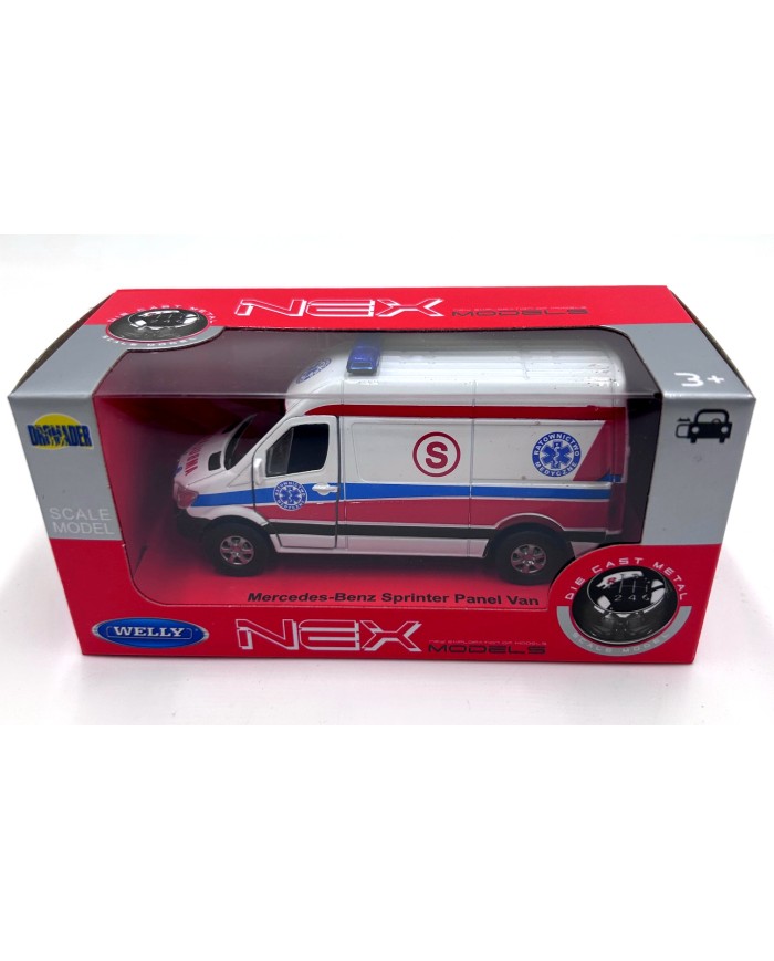 AUTO METAL WELLY MERCEDENS BENZ SPRINTER KARETKA PANEL VAN