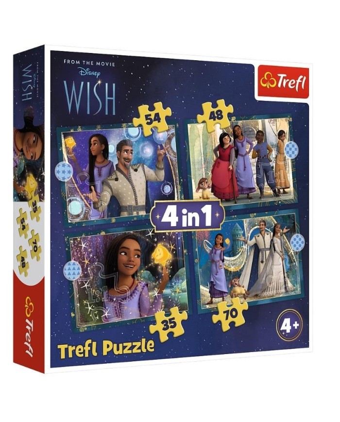 PUZZLE TREFL 4W1 MARZENIA SIĘ SPEŁNIAJĄ