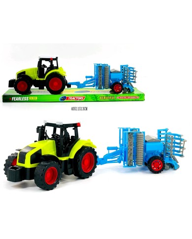 TRAKTOR Z MASZYNĄ NIEBIESKĄ FASHION KL.