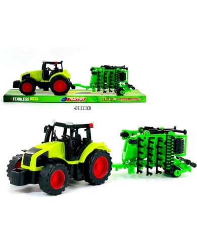 TRAKTOR Z MASZYNĄ FEARLESS ZIELONA KLOSZ