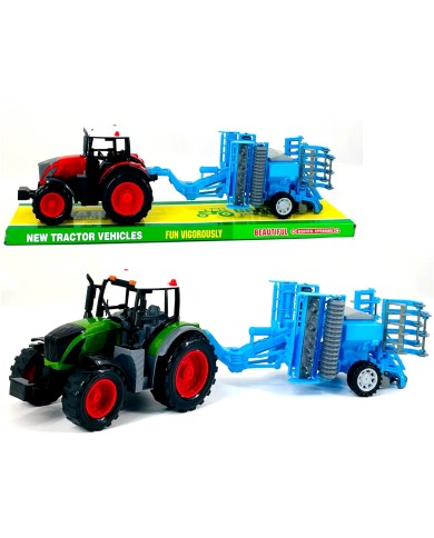 TRAKTOR Z MASZYNĄ NEW NIEB. 53 CM KLOSZ