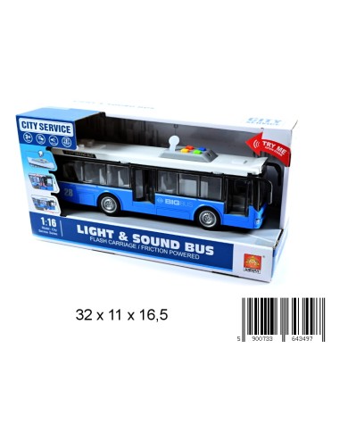 AUTOBUS NA BATERIE NIEBIESKI OTWARTE PUD