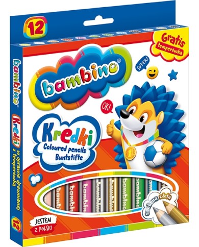 KREDKI ŚWIECOWE 12-KOL BAMBINO