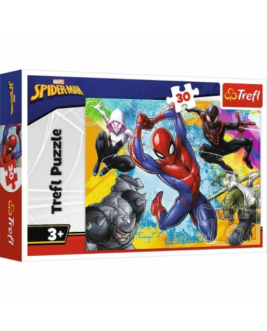 PUZZLE TREFL 30 EL KOLORY SPIDER-MANA