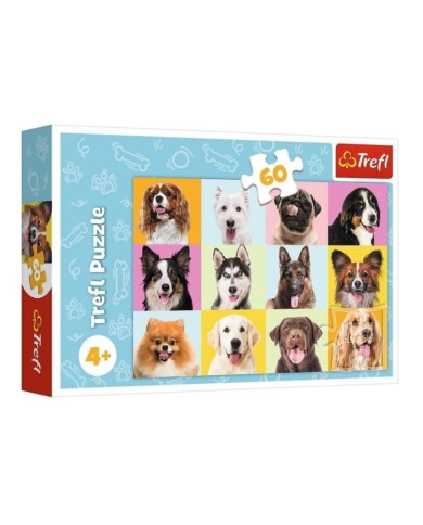 PUZZLE TREFL 60-EL SŁODKIE PSIAKI