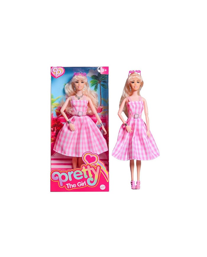 LALKA PRETTY SUKIENKA W KRATĘ