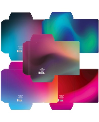 TECZKA A-4 Z GUMKĄ SOFT OMBRE 350 GR