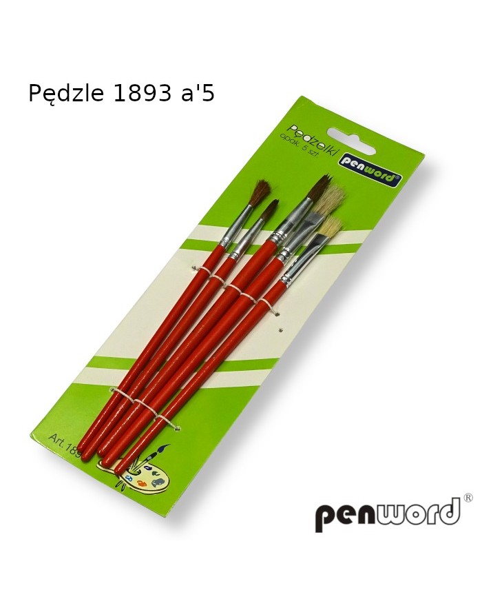 PĘDZELKI 5 SZT PENWORD
