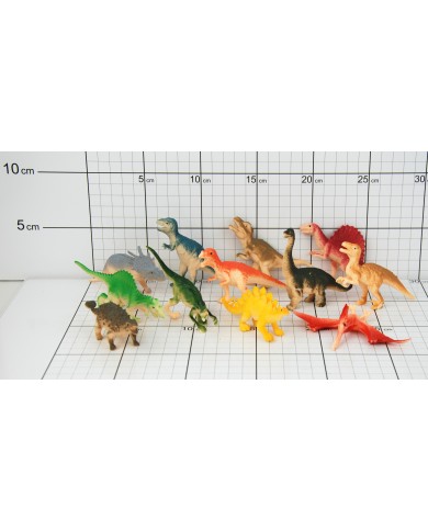 DINOZAURY 12 SZT MAŁE WOREK