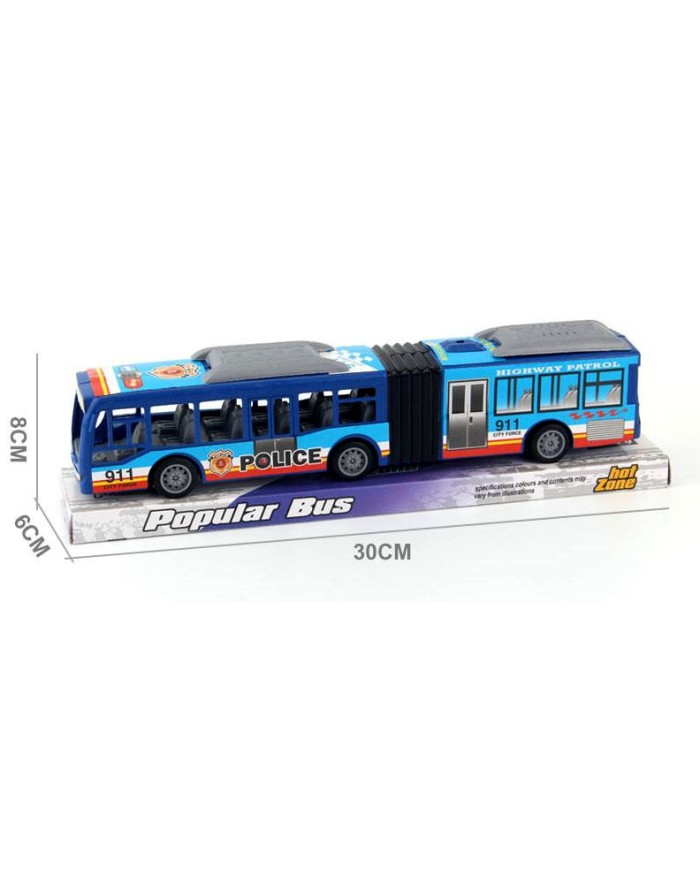 AUTOBUS PRZEGUBOWY 30 CM POLICE KLOSZ