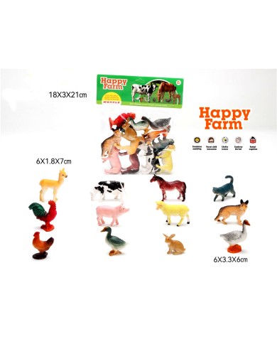 ZWIERZĘTA DOMOWE 12 SZT FARM WOREK