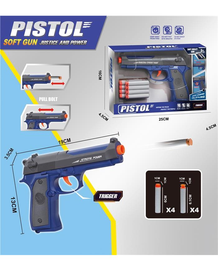 PISTOLET NA STRZAŁKI PISTOL PUDEŁKO