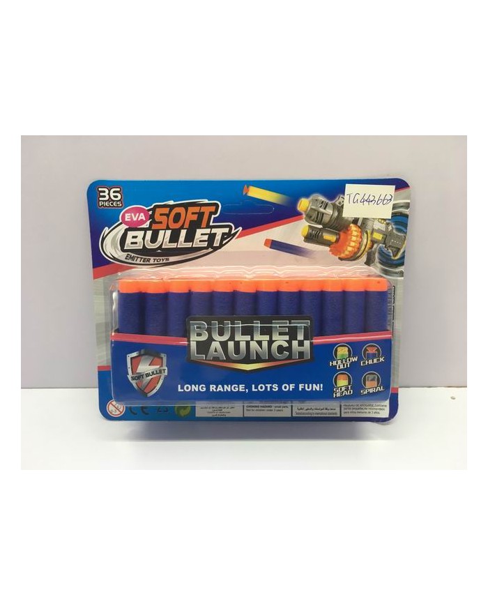 STRZAŁKI PIANKOWE 36 SZT BULLET BL.