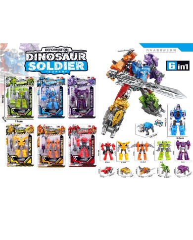 ROBOT DINOZAUR SOLDIER BLISTER