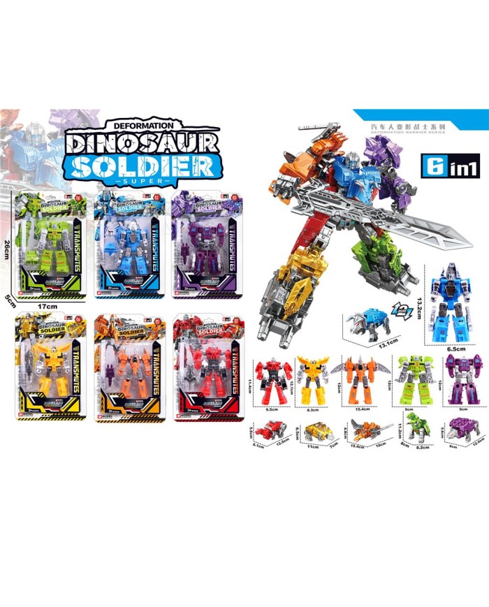ROBOT DINOZAUR SOLDIER BLISTER
